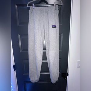 Gray sweatpants